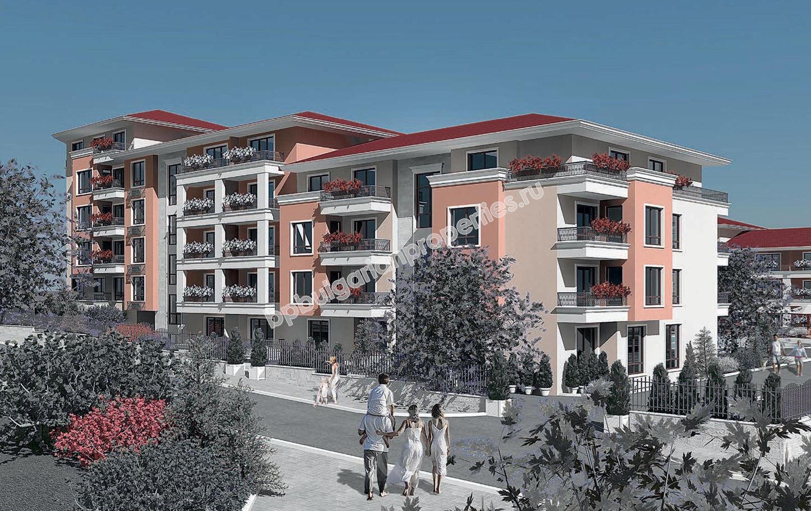 Apartments for sale in a new complex on second line from the sea in the resort Sveti Vlas Apartments for sale in a new complex on second line from the sea in the resort Sveti Vlas