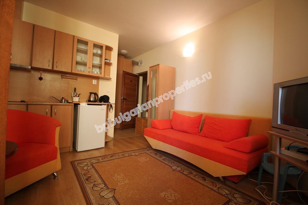 Furnished studio close to the beach for sale in the resort Sunny Beach Furnished studio close to the beach for sale in the resort Sunny Beach