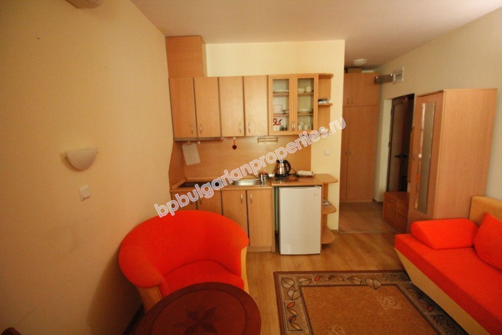 Furnished studio close to the beach for sale in the resort Sunny Beach Furnished studio close to the beach for sale in the resort Sunny Beach