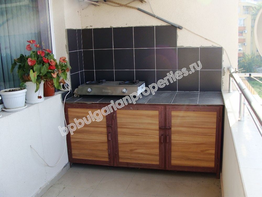 Luxury one-bedroom furnished apartment close to the sea in the resort Pomorie