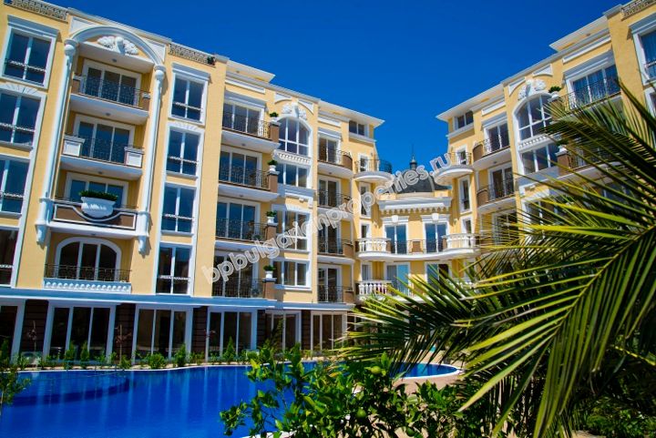Luxury apartments in a new complex for sale in the resort Sunny Beach
