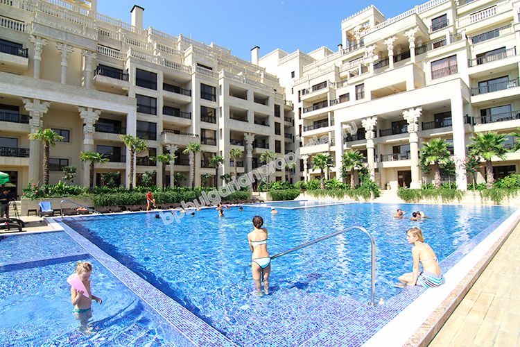 Luxury beachfront apartments for sale in the resort Golden Sands