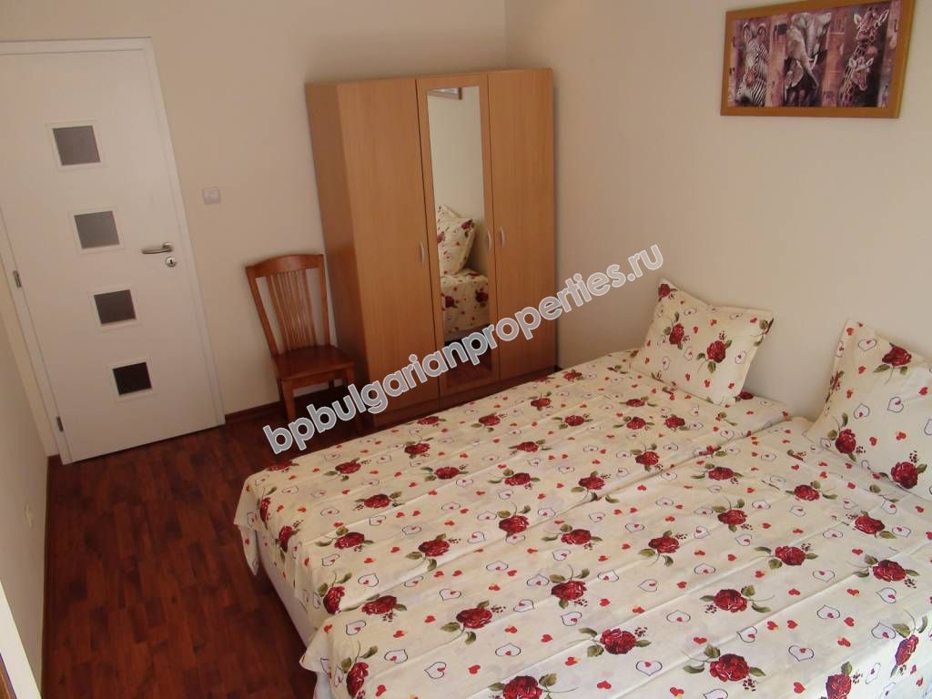 Luxury furnished two-bedroom apartment for sale close to the centre of the resort Sunny beach