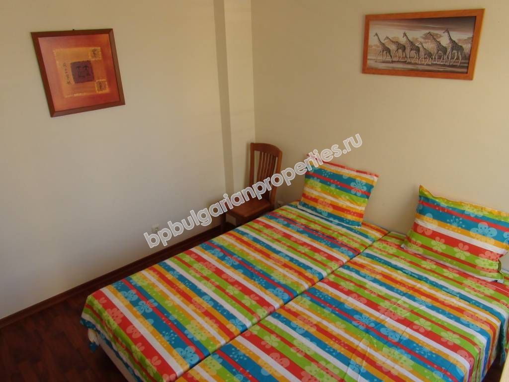 Luxury furnished two-bedroom apartment for sale close to the centre of the resort Sunny beach