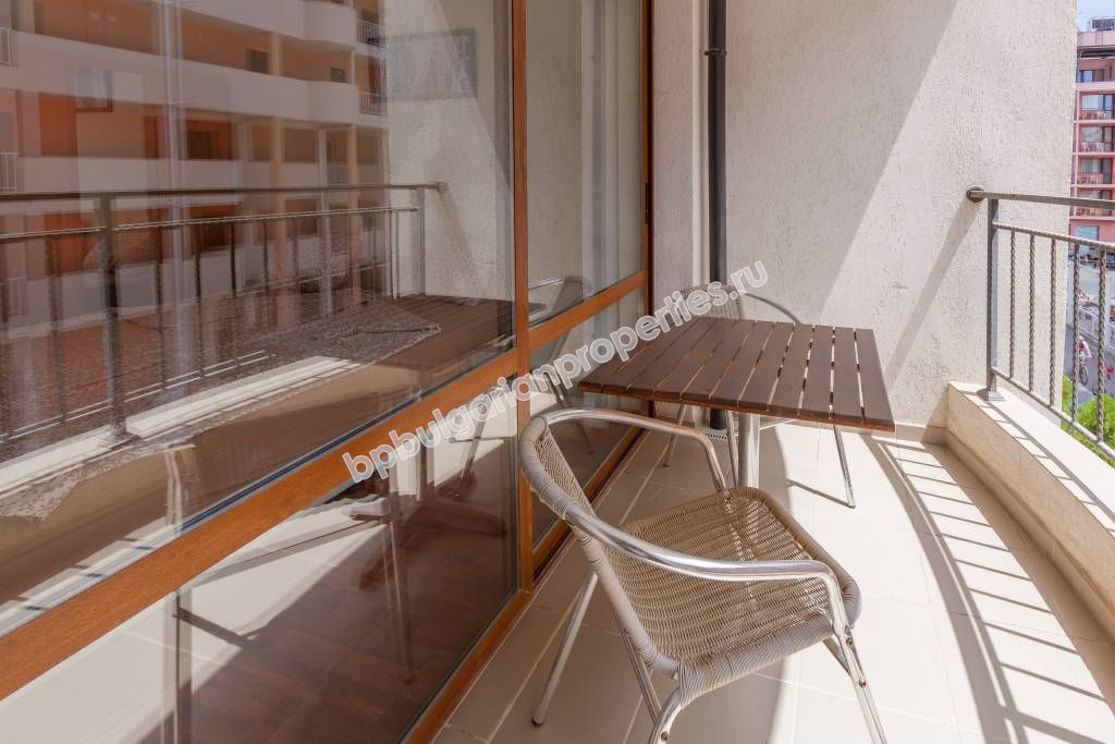 Luxury furnished two-bedroom apartment for sale close to the centre of the resort Sunny beach