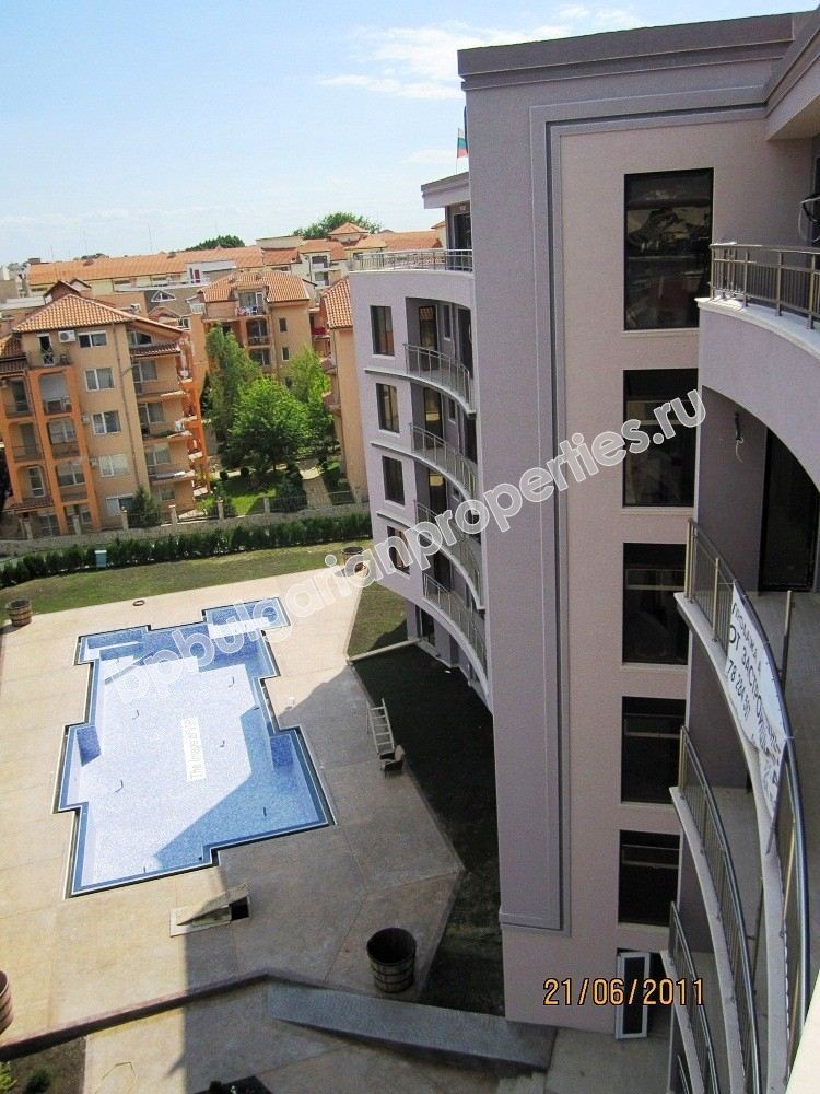 Two-bedroom furnished apartment for sale close to the beach in the resort Sunny Beach