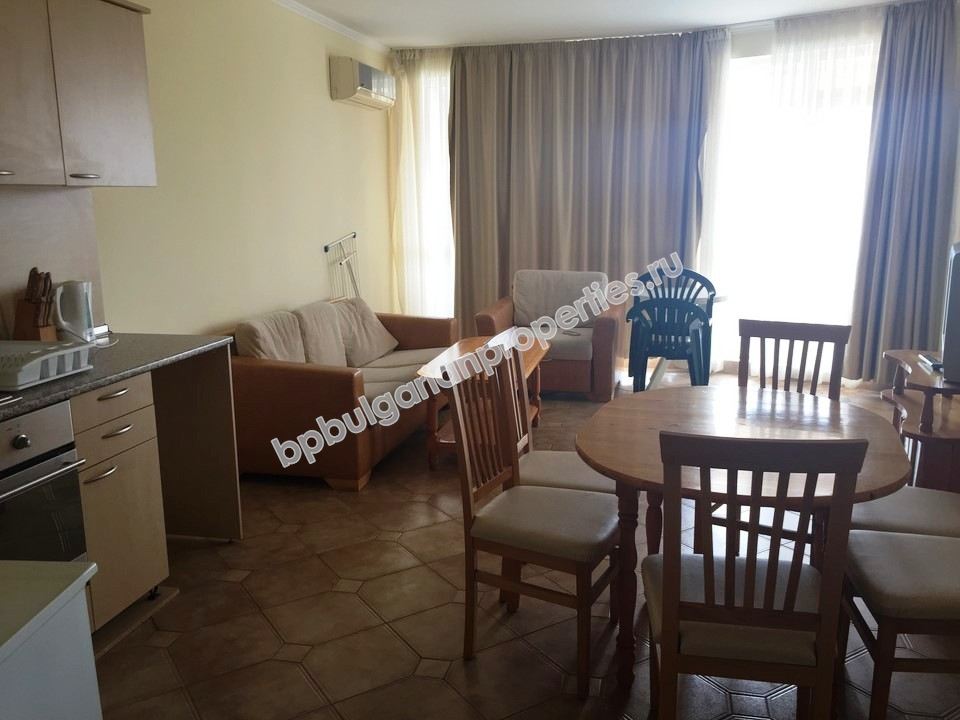 Furnished two-bedroom apartment for sale in the very centre of Sunny Beach resort Furnished two-bedroom apartment for sale in the very centre of Sunny Beach resort