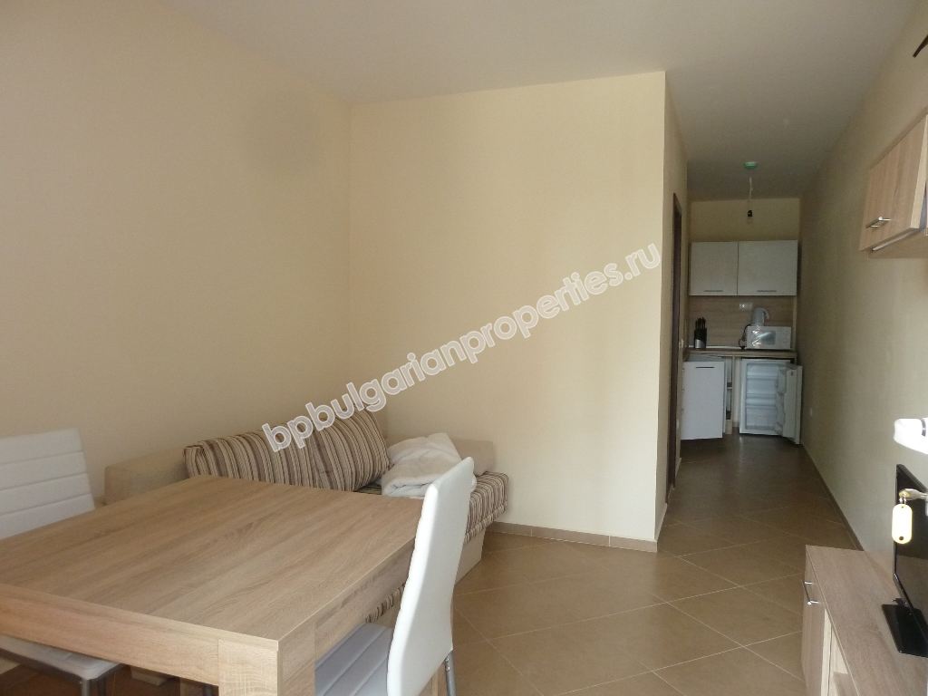 Furnished studio for sale close to the beach in the resort Sunny Beach