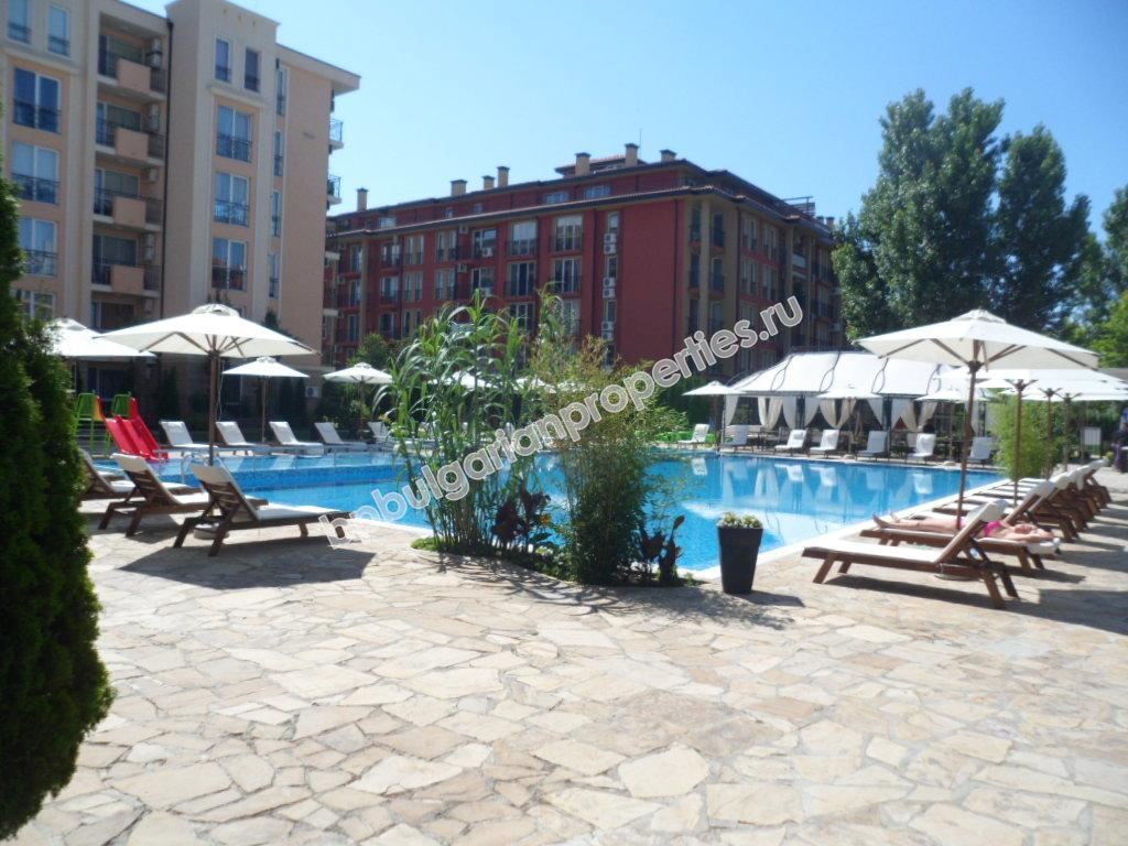 Furnished studio for sale close to the beach in the resort Sunny Beach