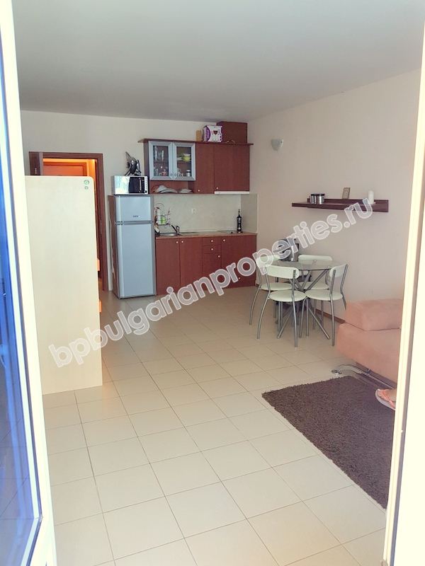 Furnished spacious studio near the beach for sale in the resort Sunny Beach Furnished spacious studio near the beach for sale in the resort Sunny Beach