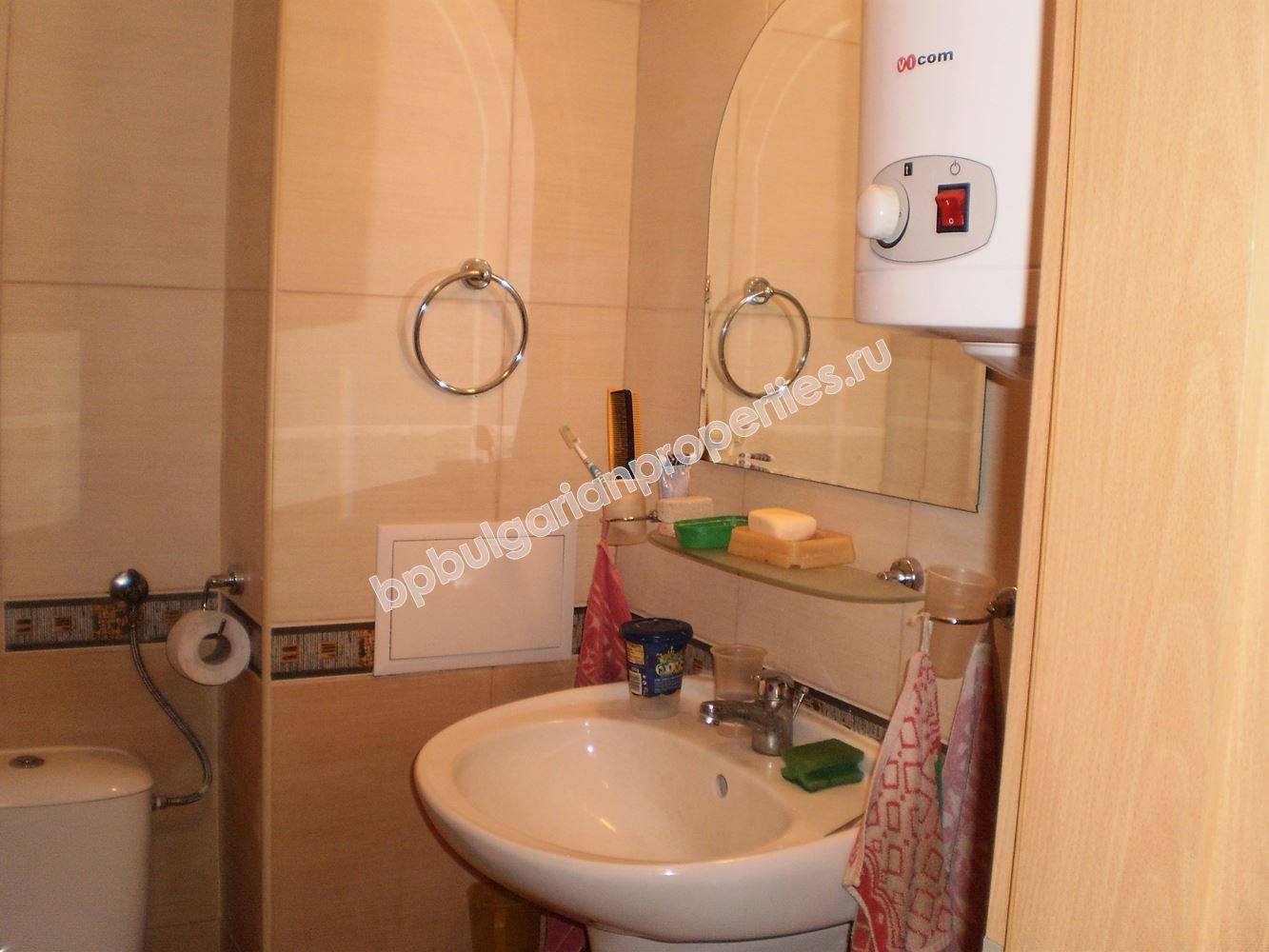Furnished spacious studio for sale close to the beach in the resort Sunny Beach
