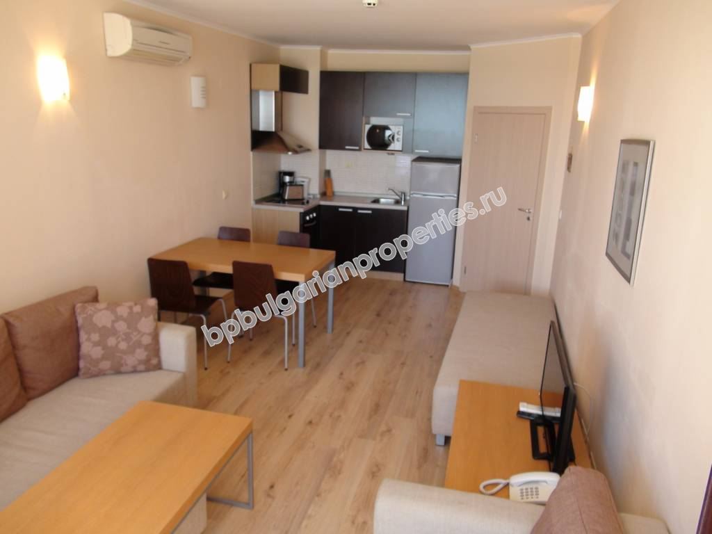 Beachfront furnished one-bedroom apartment for sale in the resort Obzor