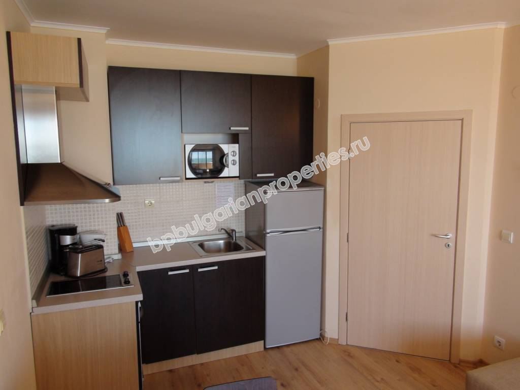 Beachfront furnished one-bedroom apartment for sale in the resort Obzor