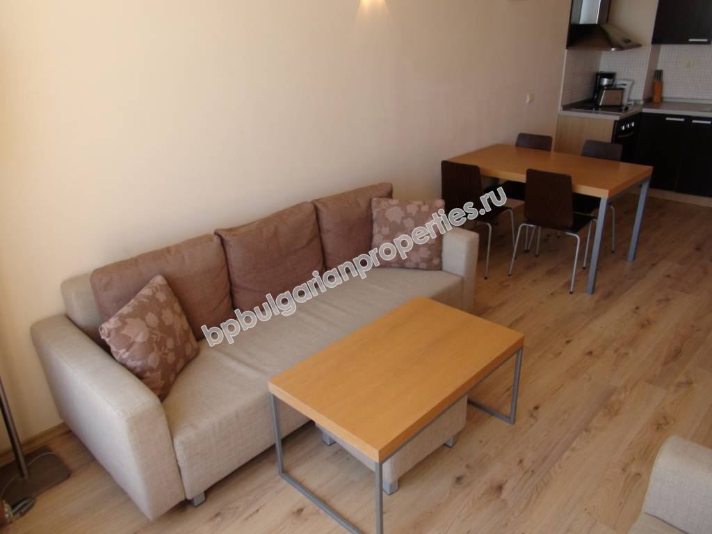 Beachfront furnished one-bedroom apartment for sale in the resort Obzor