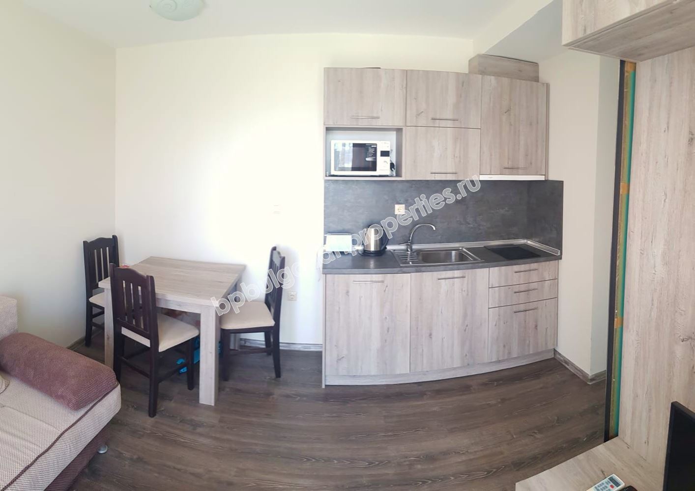 Furnished one-bedroom apartment in a park area of Sunny Beach