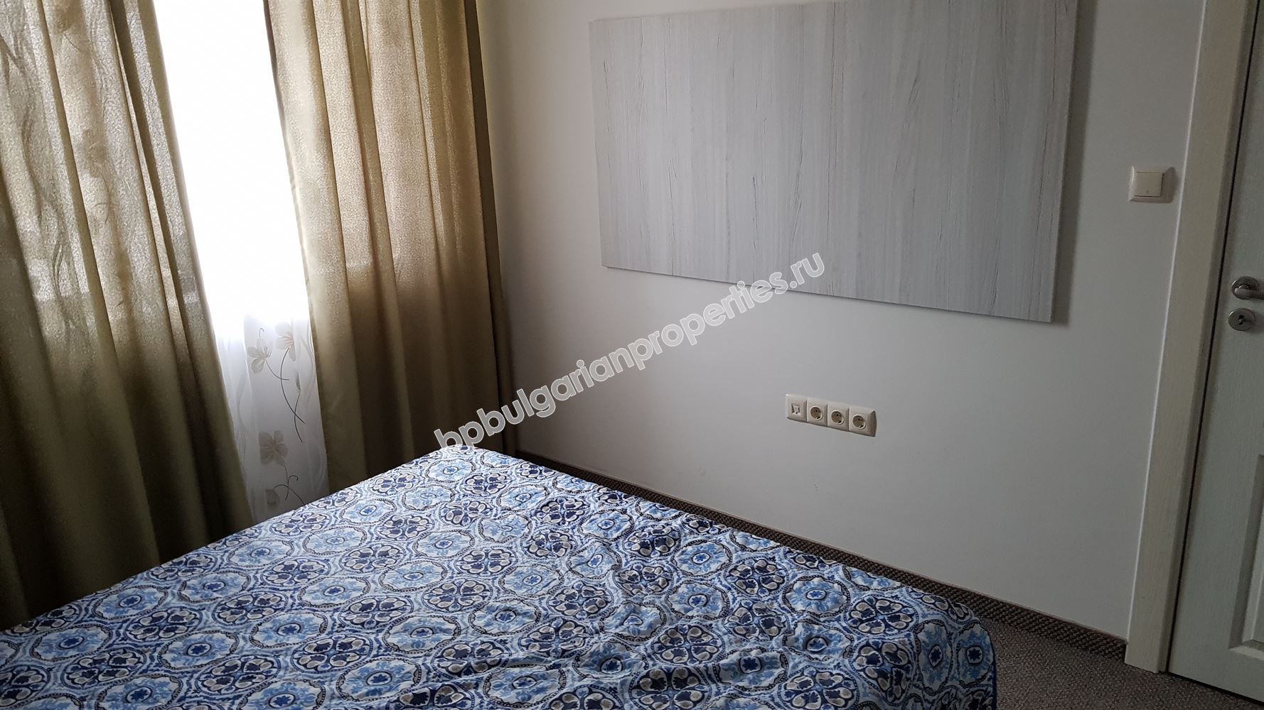 Furnished one-bedroom apartment in a park area of Sunny Beach