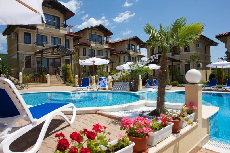 Two-storey villa with sea view in a gated complex with a swimming pool