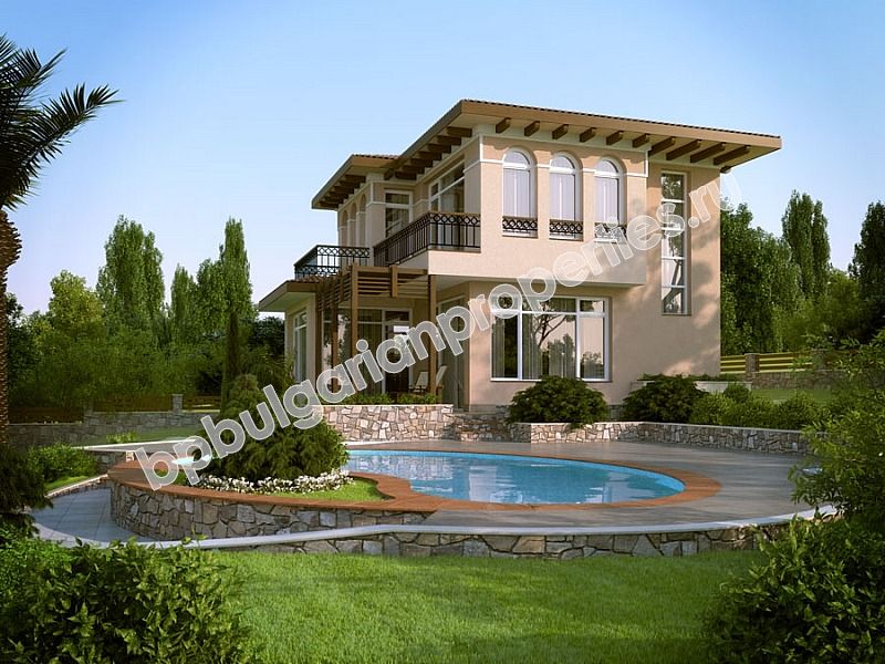 Luxury houses for sale in a village complex close to the sea in the resort Kosharitsa