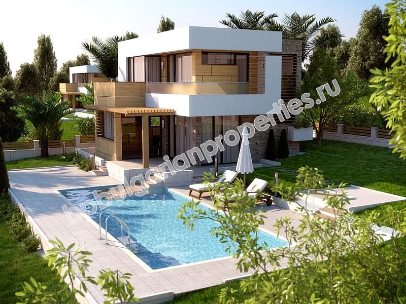 Luxury houses for sale in a village complex close to the sea in the resort Kosharitsa