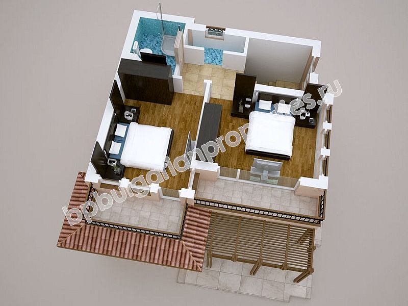 Luxury houses for sale in a village complex close to the sea in the resort Kosharitsa