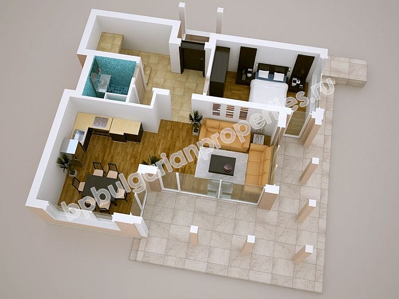 Luxury houses for sale in a village complex close to the sea in the resort Kosharitsa