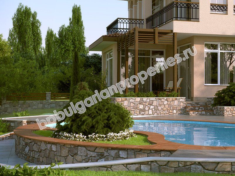 Luxury houses for sale in a village complex close to the sea in the resort Kosharitsa
